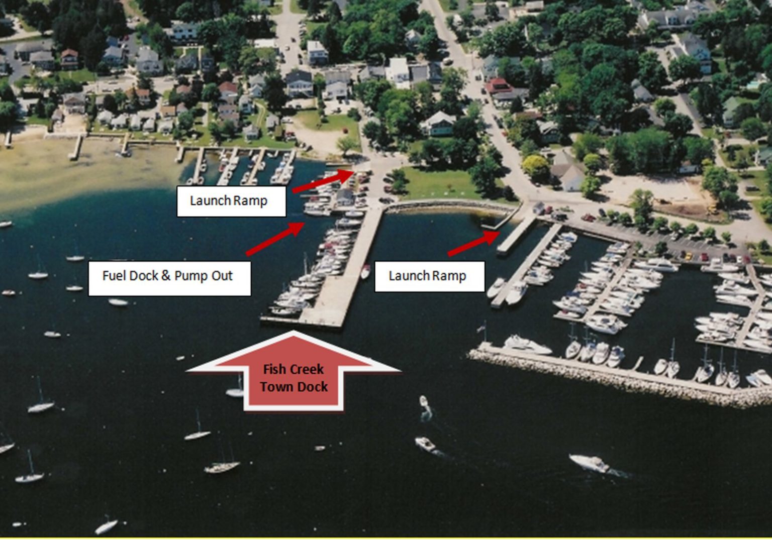 Harbor Layout Fish Creek Town Dock